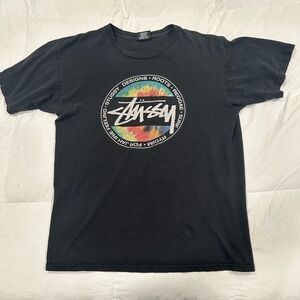 STUSSY BLACK T SHIRT